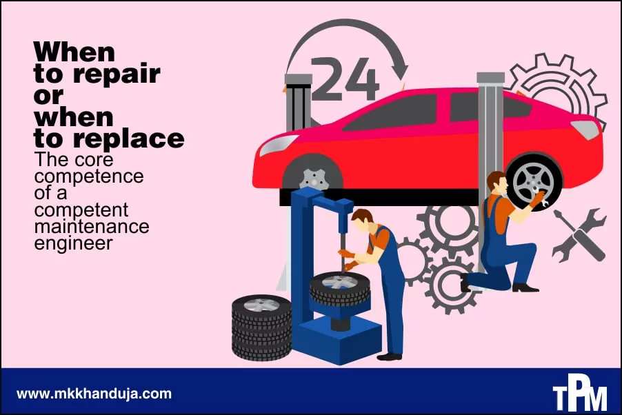 when to replace a component during machine breakdown